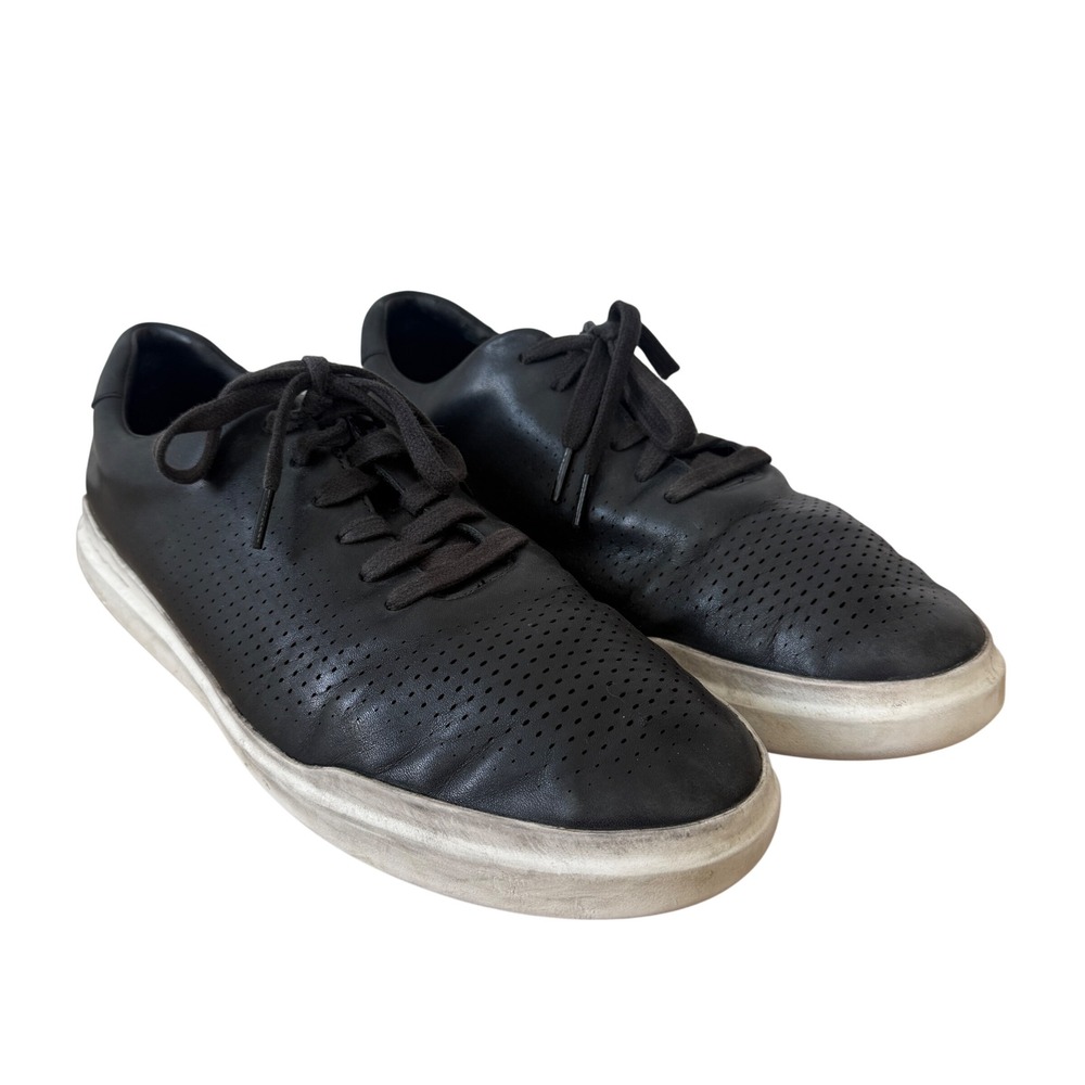Cole Haan GrandPro Rally Sneaker Laser Cut C31219 14 M Black Leather